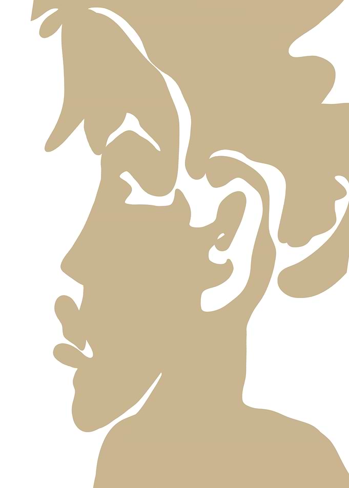 Abstract Face Beige