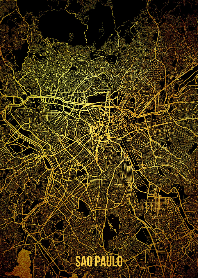 Sao Paulo gold map