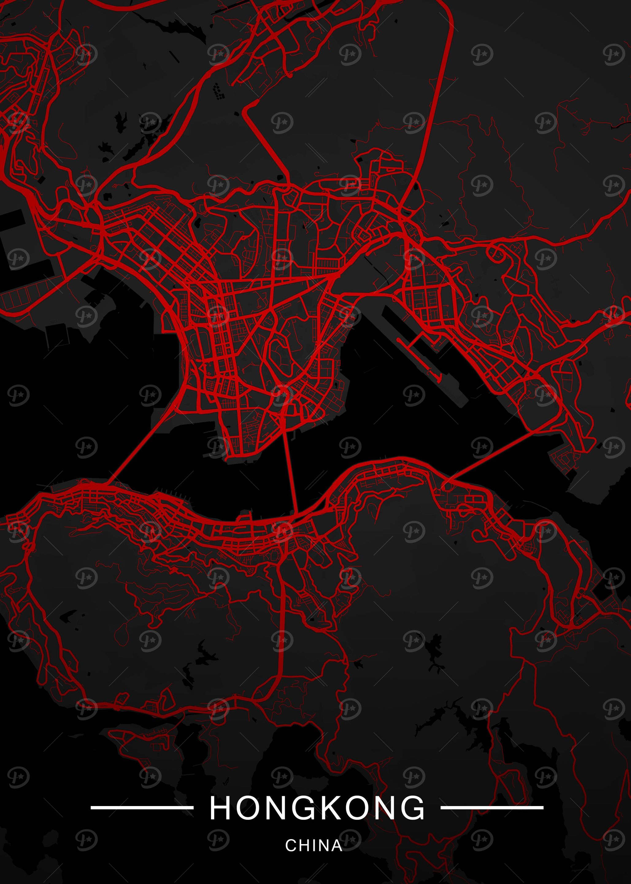 City Map Of Hongkong