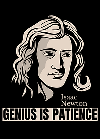 NEWTON GENIUS IS PATIENCE