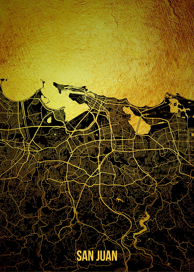 San Juan gold map
