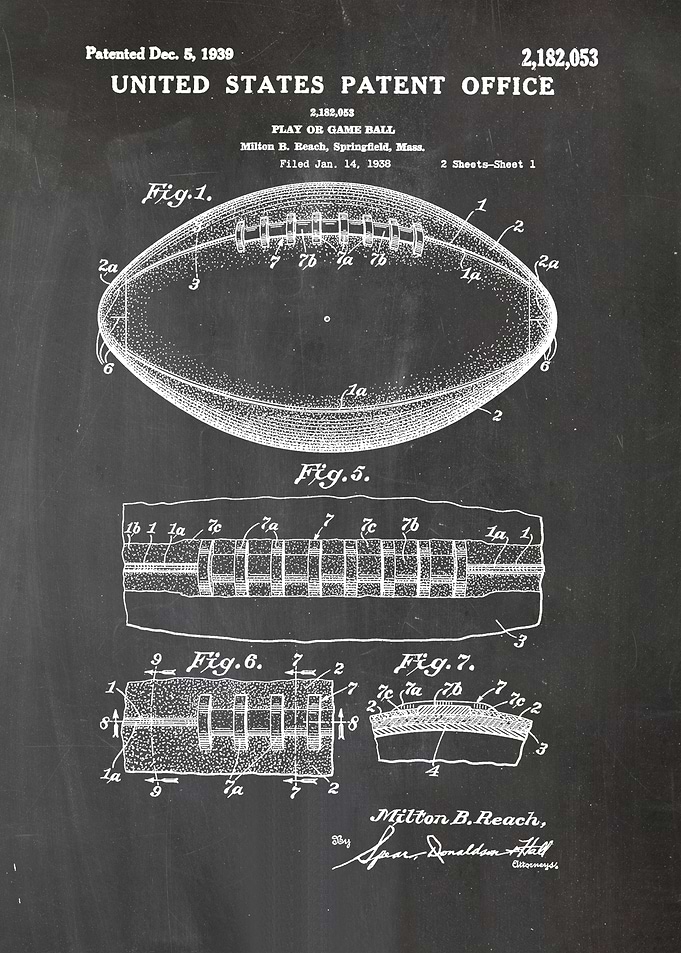1 Football Ball Patent