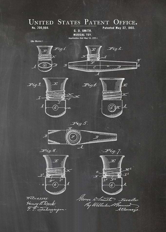48 Kazoo Patent 1902