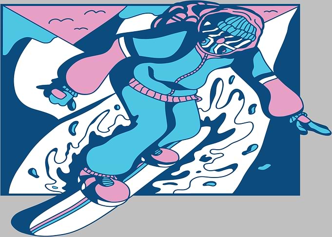 SNOWBOARDING COOL