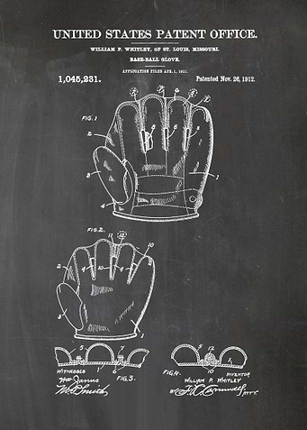 2 Baseball Glove Patent