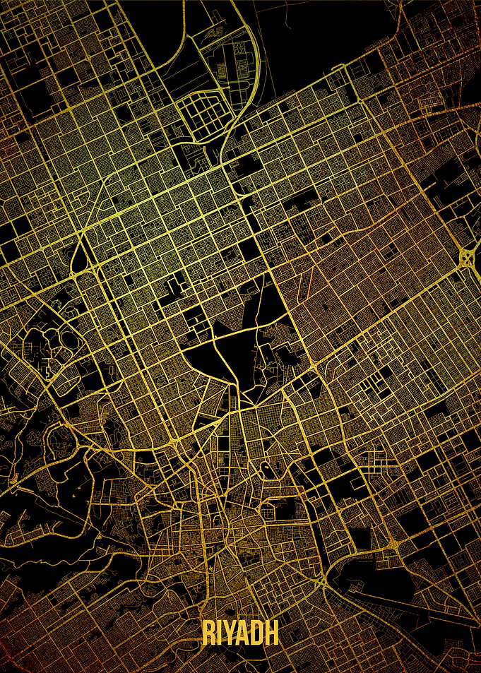 Riyadh gold map