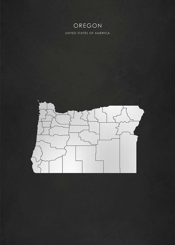 Silver Oregon State Map
