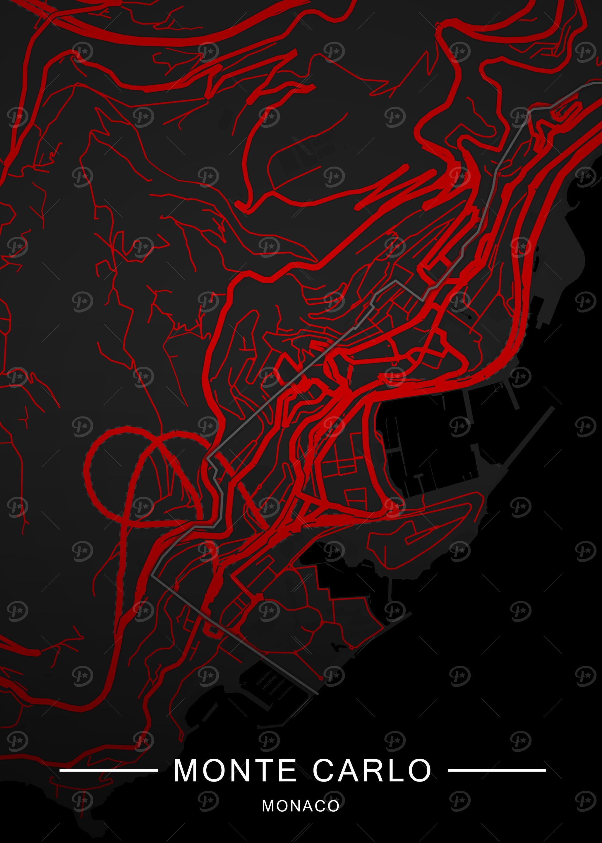 City Map Of Monte Carlo