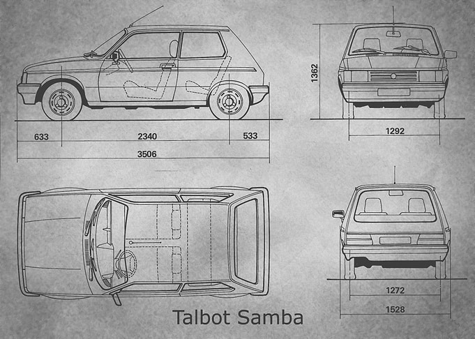 Talbot Samba 1982 gray