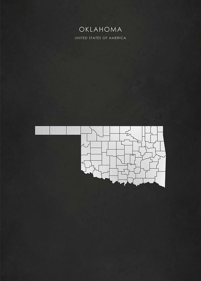 Silver Oklahoma State Map