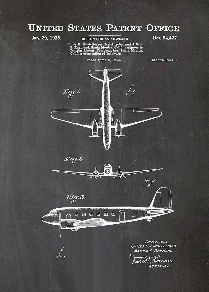26 Douglas DC2 Plane Pat