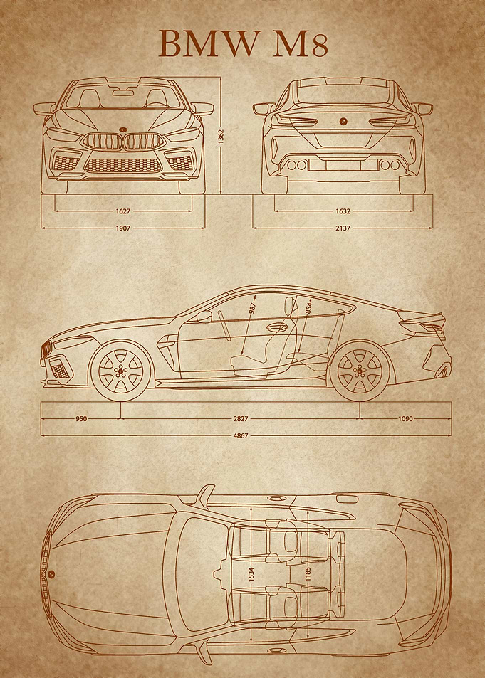 BMW M8 Coupe 2019 old