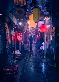 Tokyo in the rain