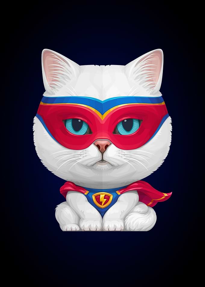 Superhero Cat
