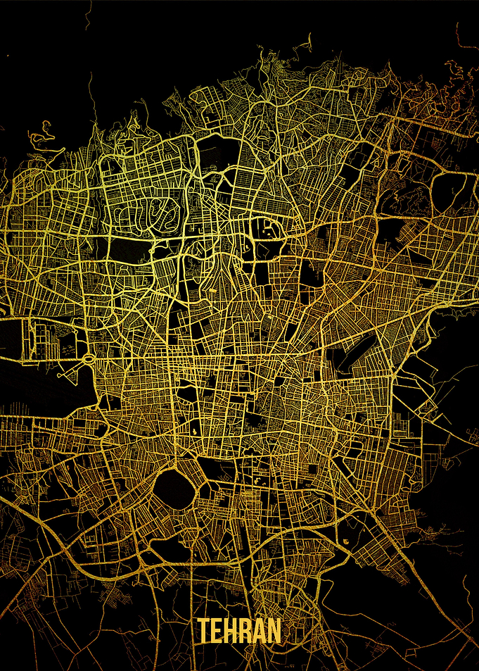 Tehran gold map