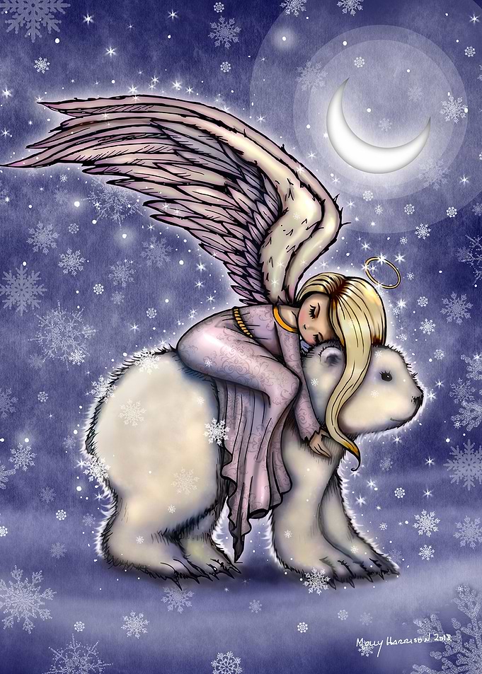 Angel on Polar Bear