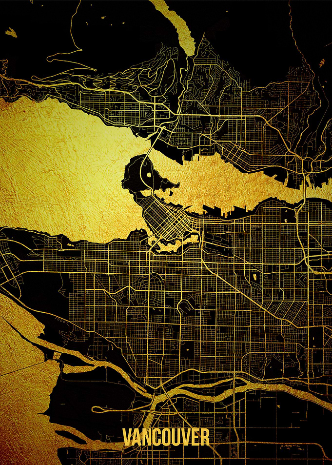 Vancouver gold map