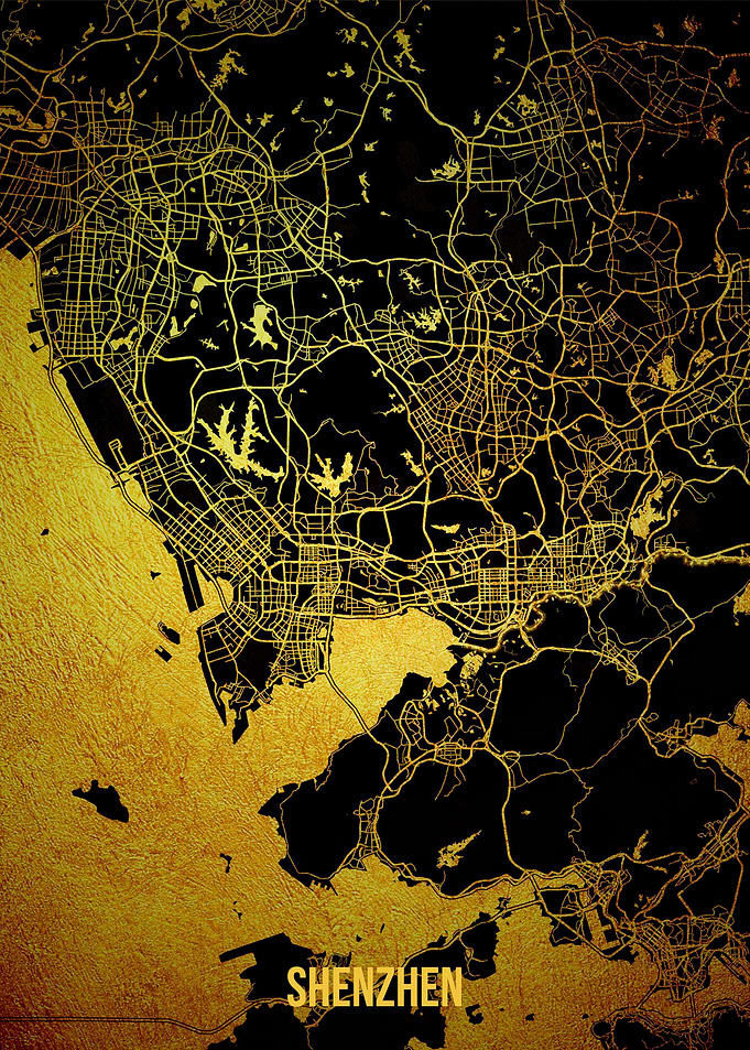 Shenzhen gold map