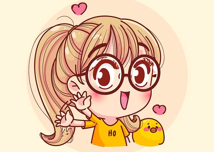 Cute Girl Hello