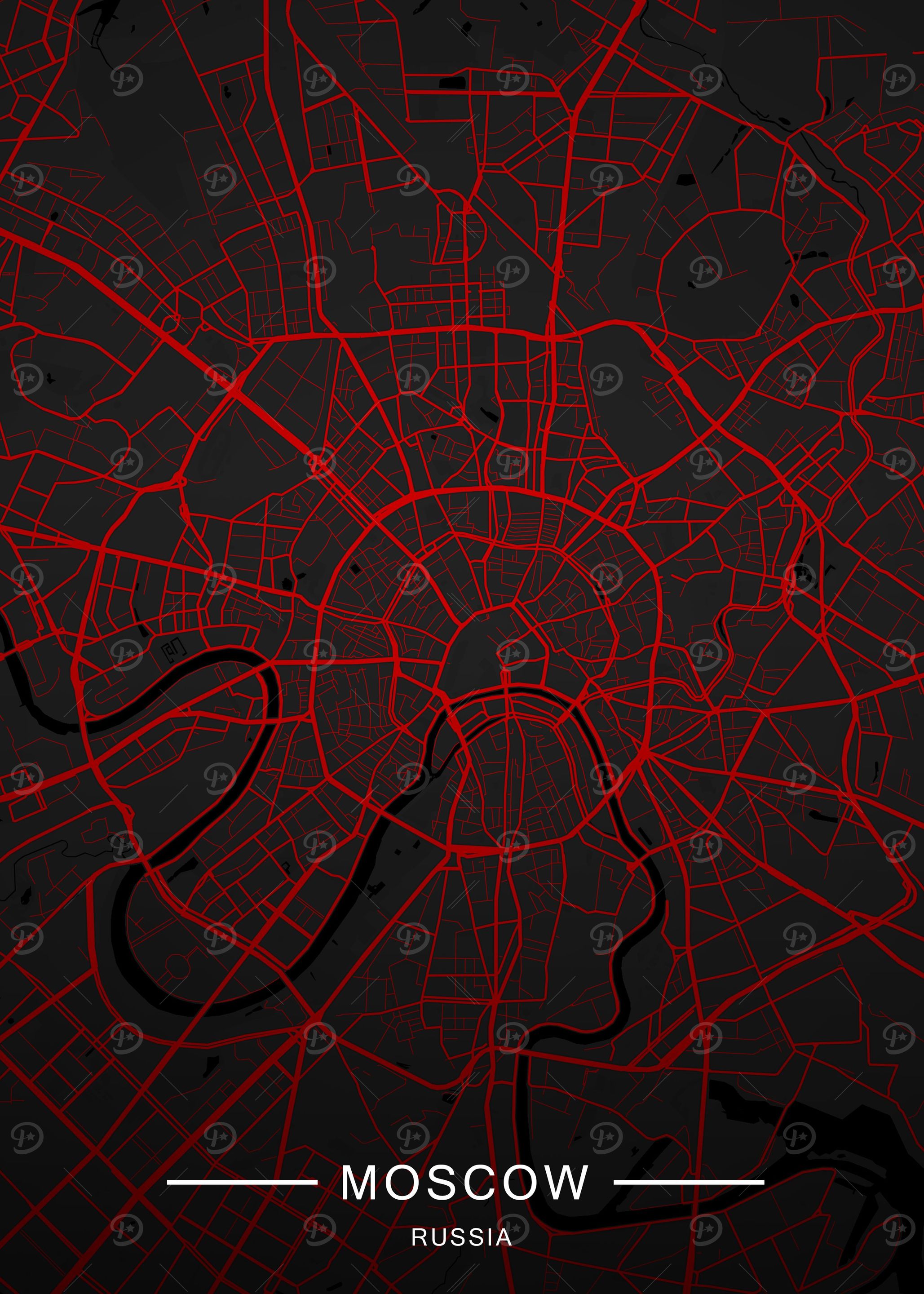 City Map Of Moscow