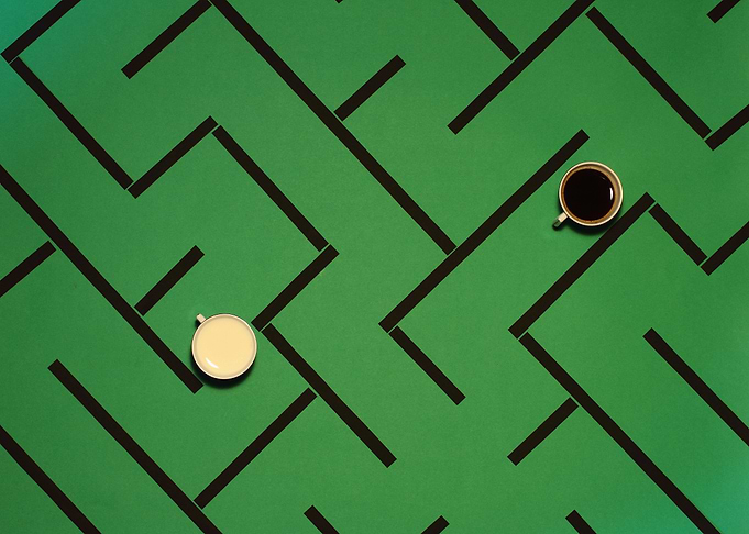 Playing with coffee
