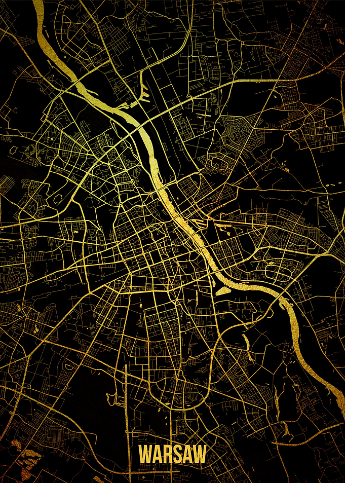 Warsaw gold map