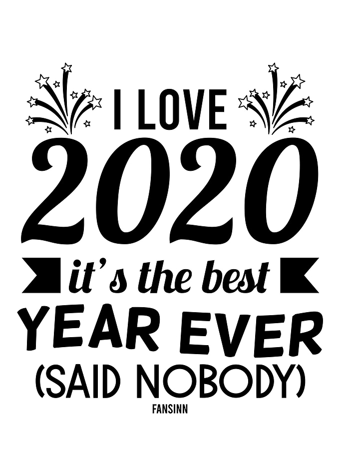 I Love 2020 funny saying