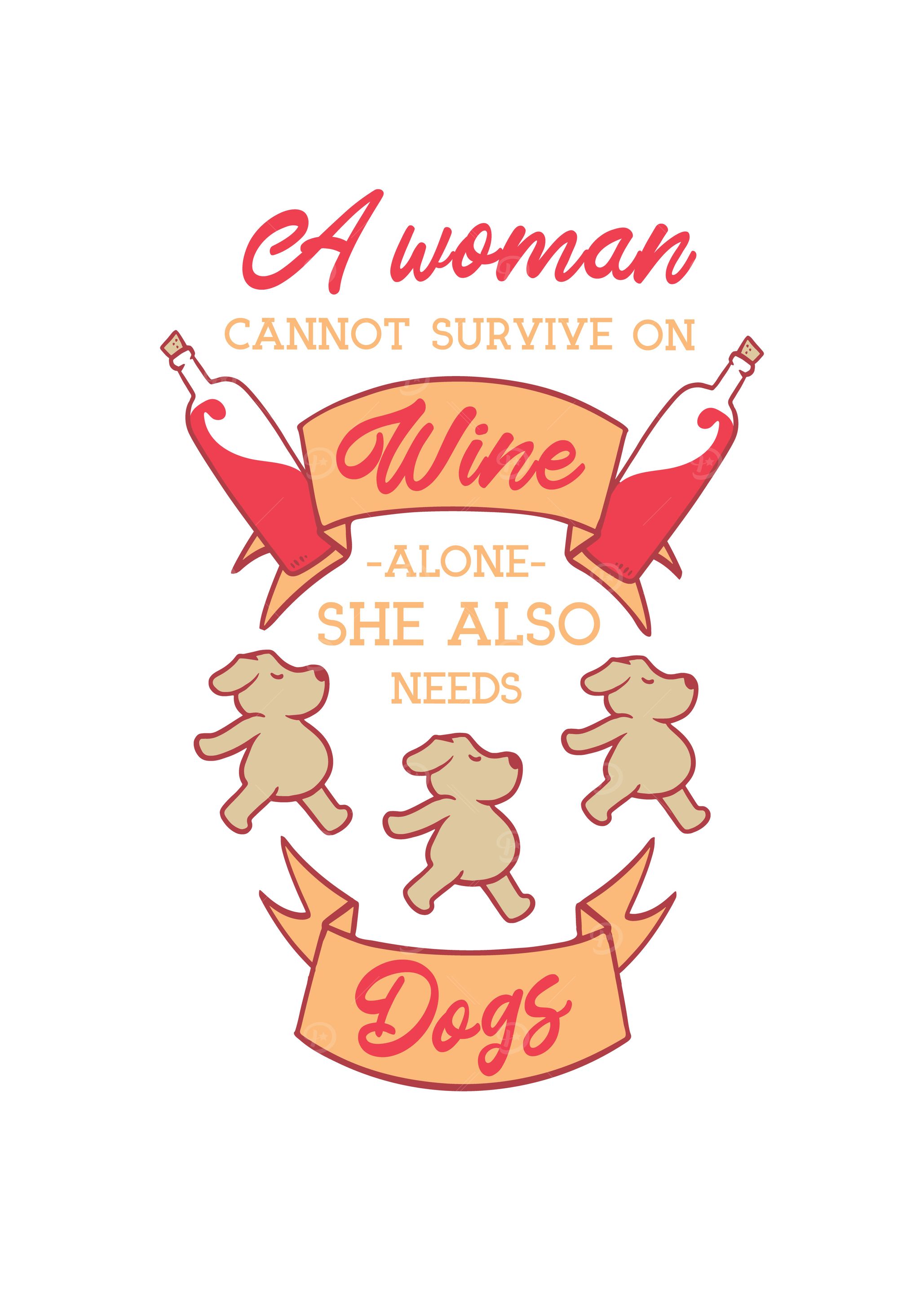 DOGS WINE LOVE