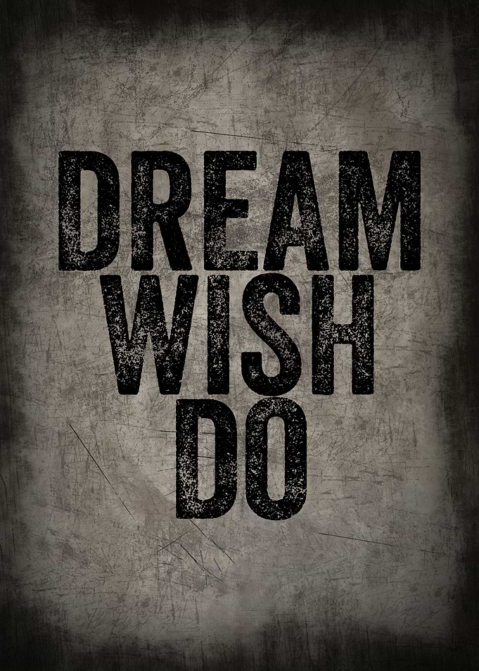 DREAM WISH DO BLACK TEXT