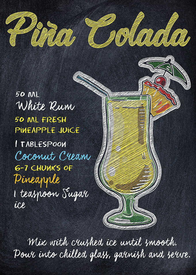 Pina Colada Cocktail Drink