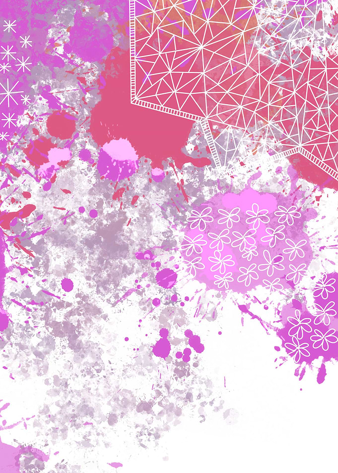 Abstract Watercolor Web