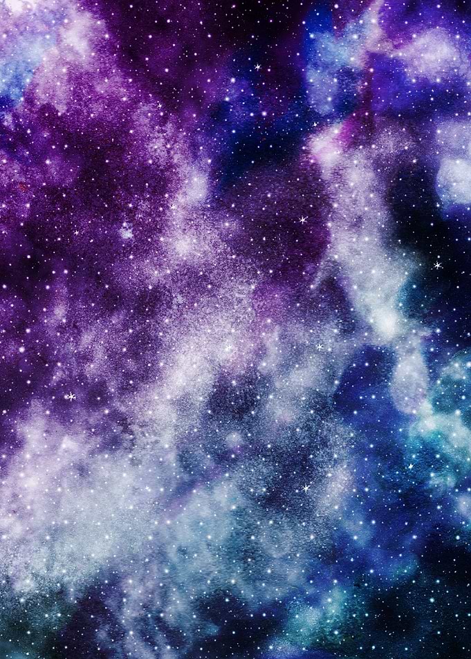 Purple Blue Galaxy Nebula