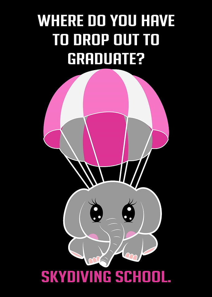 Drop Out Skydiver Gift