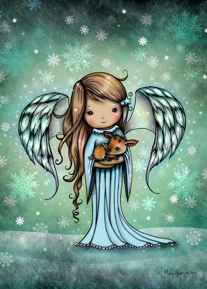 Angel Holding Fawn