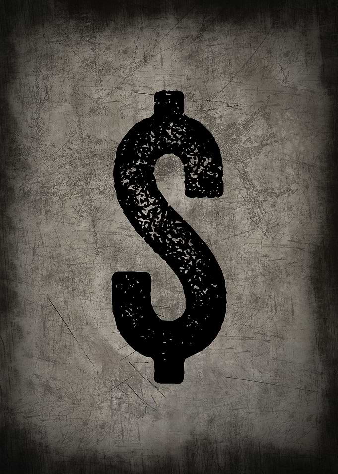 MONEY SIGN METALLIC