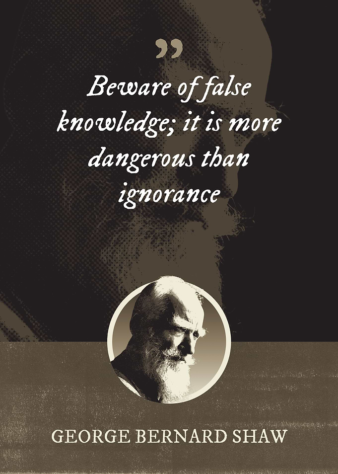 Beware of false knowledge