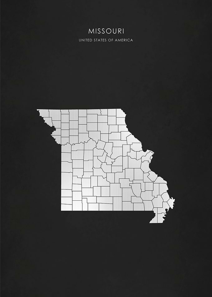 Silver Missouri State Map