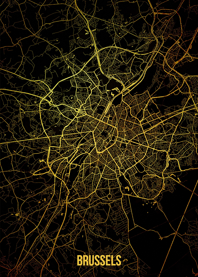 Brussels gold map