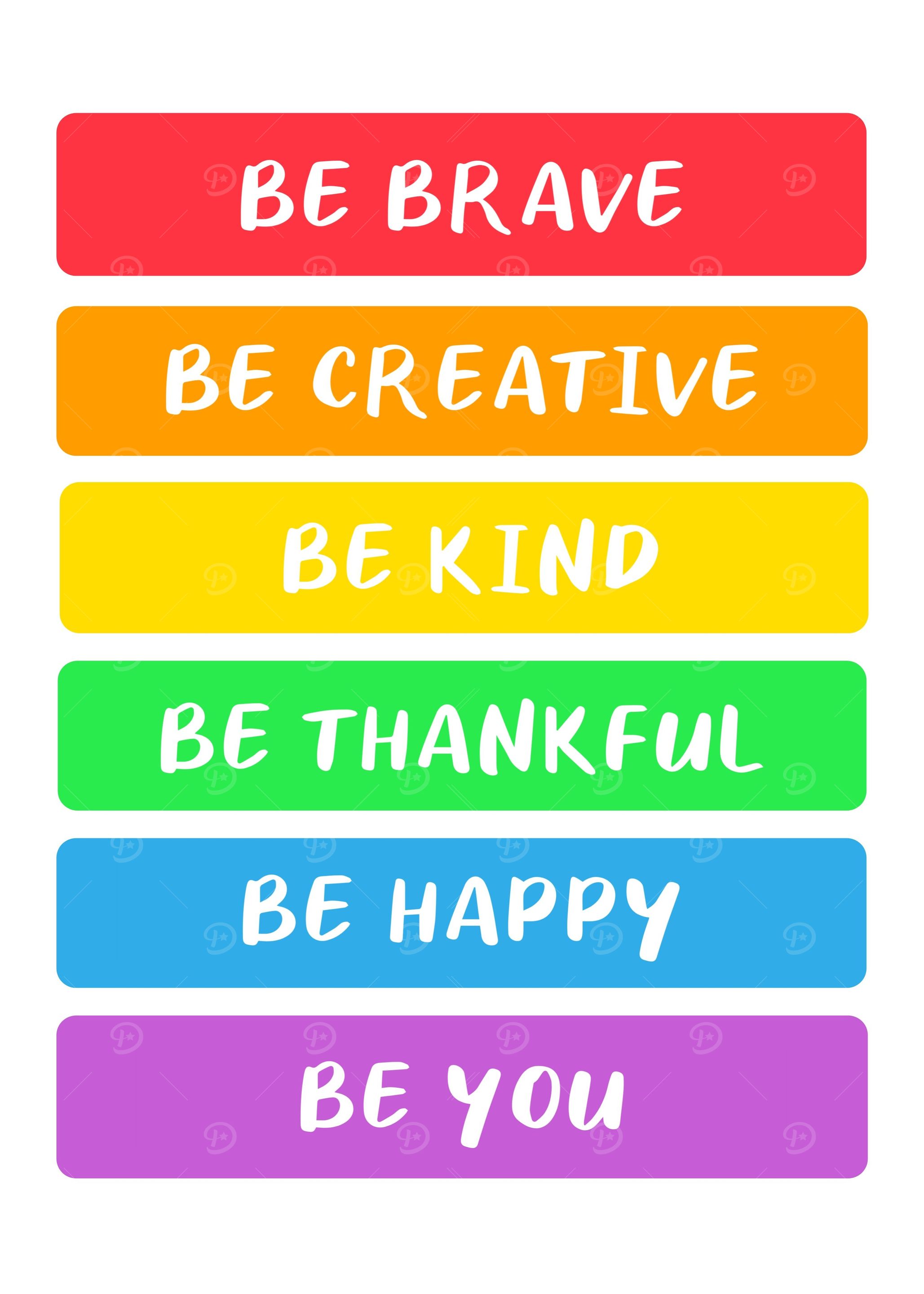 Inspirational kids rainbow