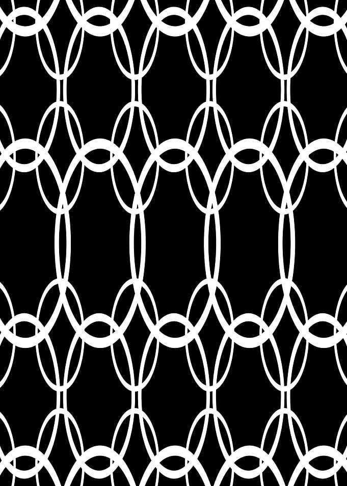 Repeating Ovals Negative