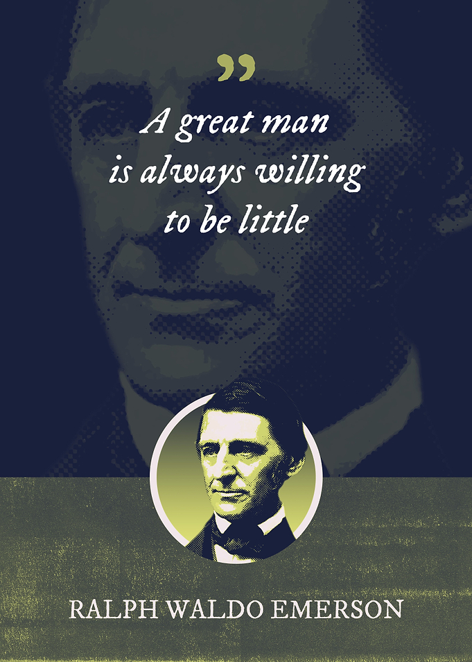 A great man is always