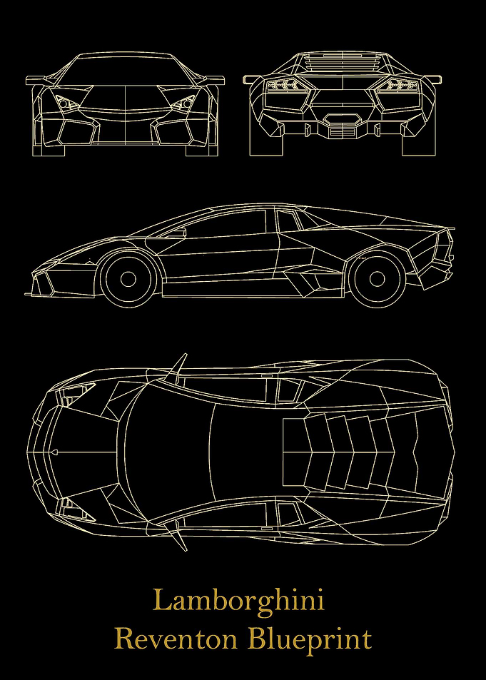 Lamborghini Reventon gold