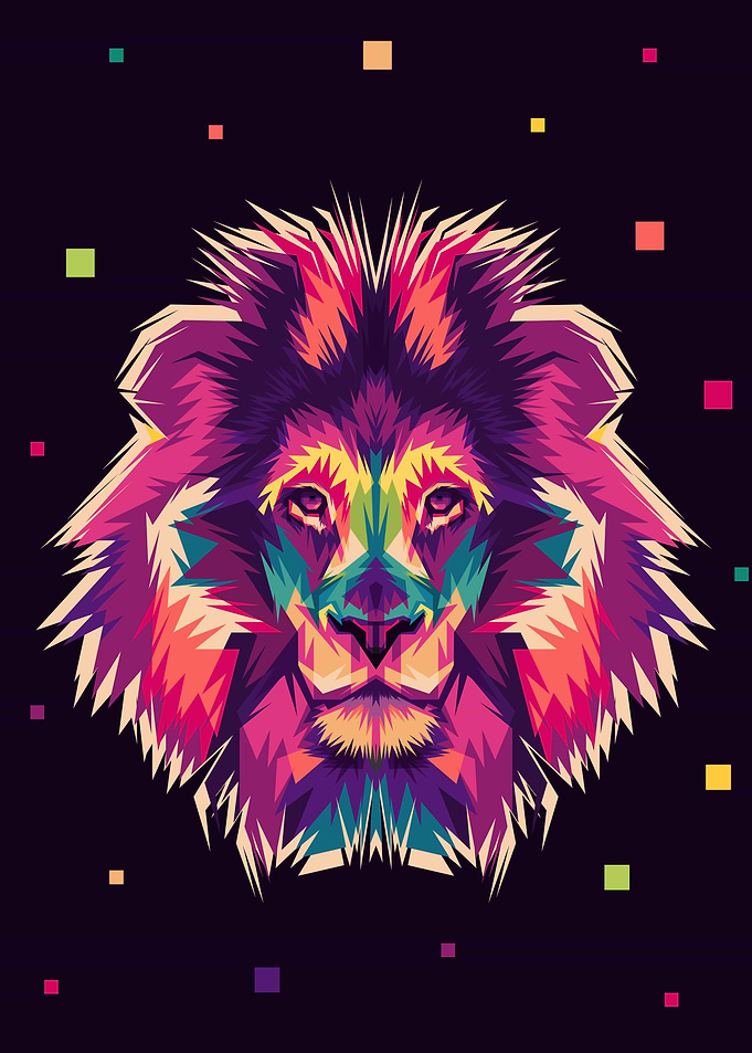 LION POP ART