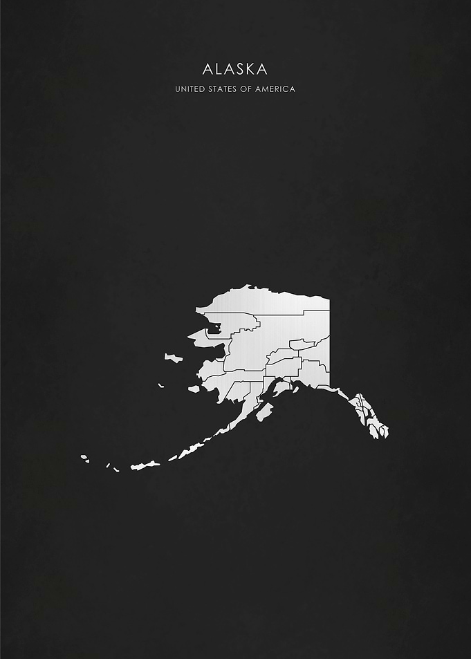 Silver Alaska State Map