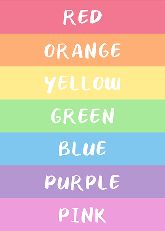 Color rainbow pastel