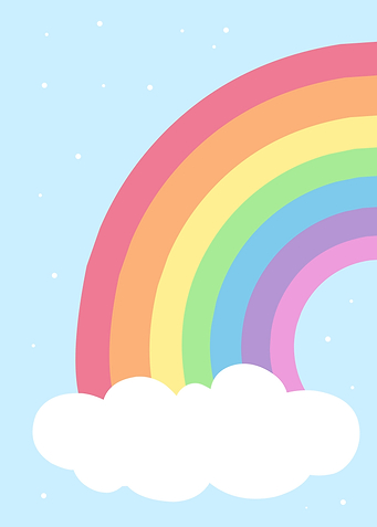 Rainbow pastel left