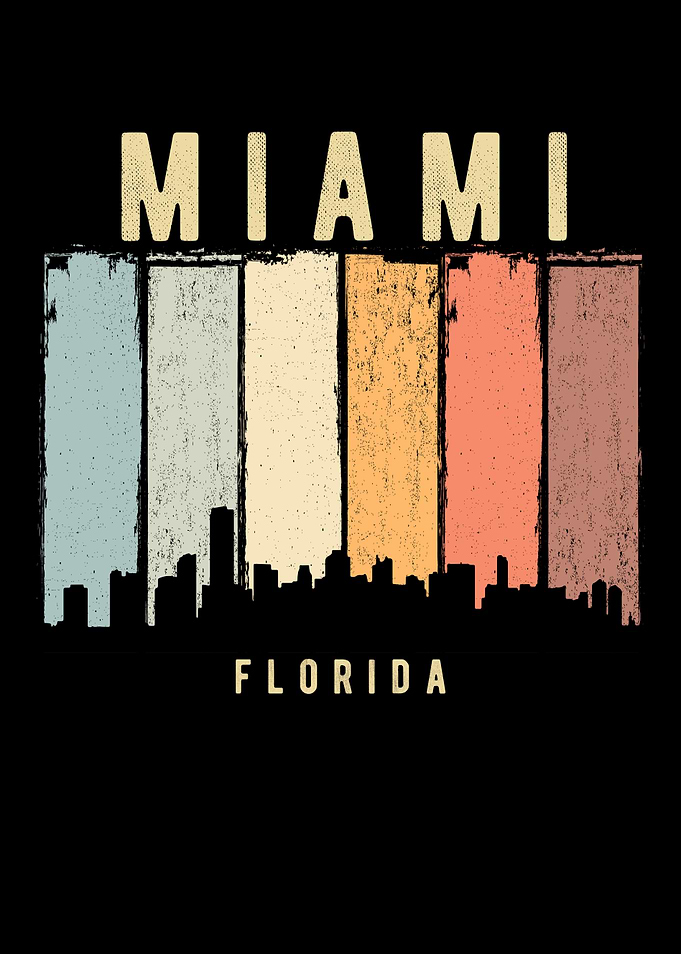 Miami Skyline Florida USA