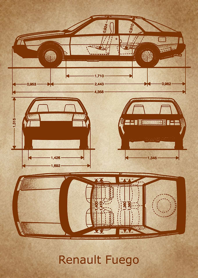 Renault Fuego old