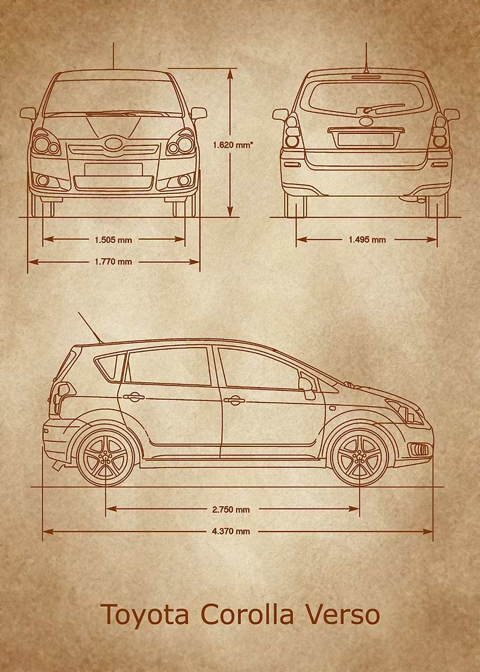 Toyota Corolla Verso old