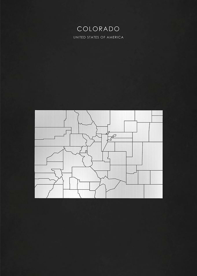 Silver Colorado State Map